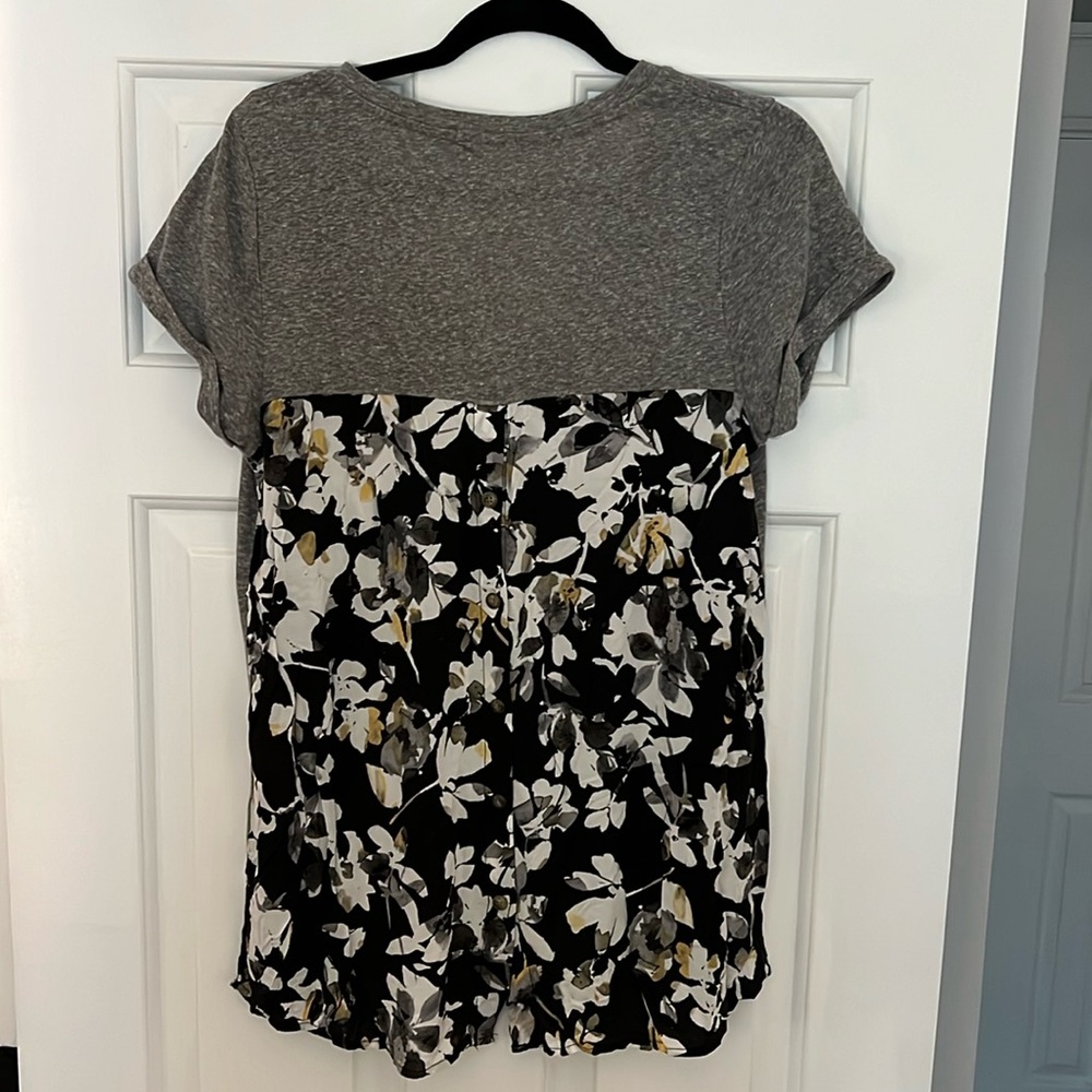 NWT! Anthropologie High Low Flowy Floral Top!